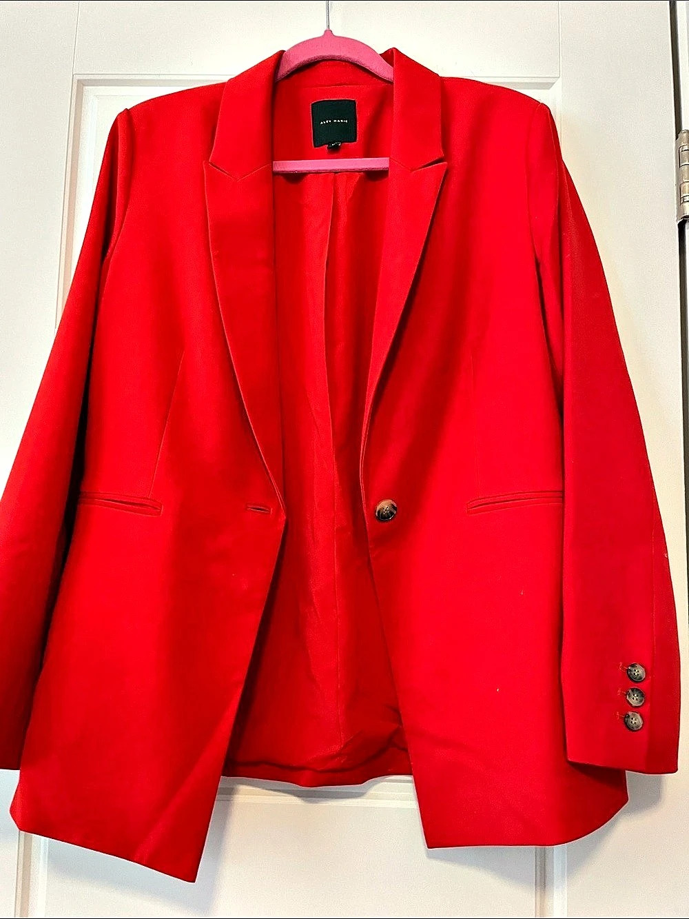 Alex Marie Red Blazer Size 10